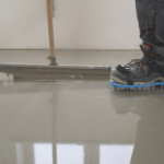 Installation of anhydrite screed