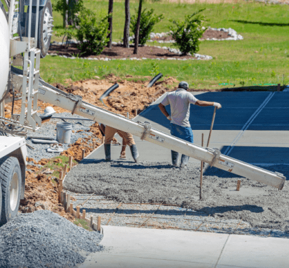 concrete installation