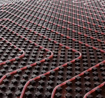 Fußbodenheizung Noppensystem als Platten