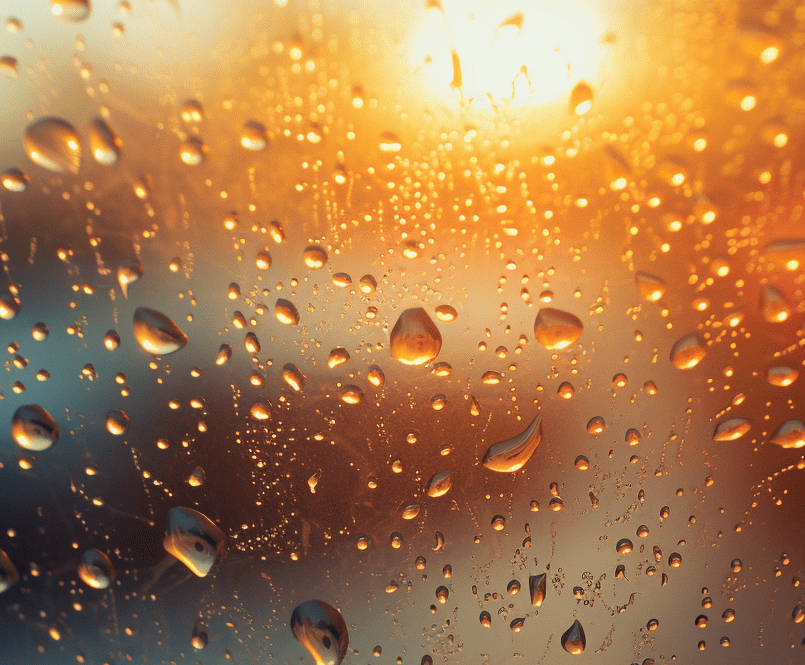 Typical sign of thermal bridges: A window with condensation on the inside.